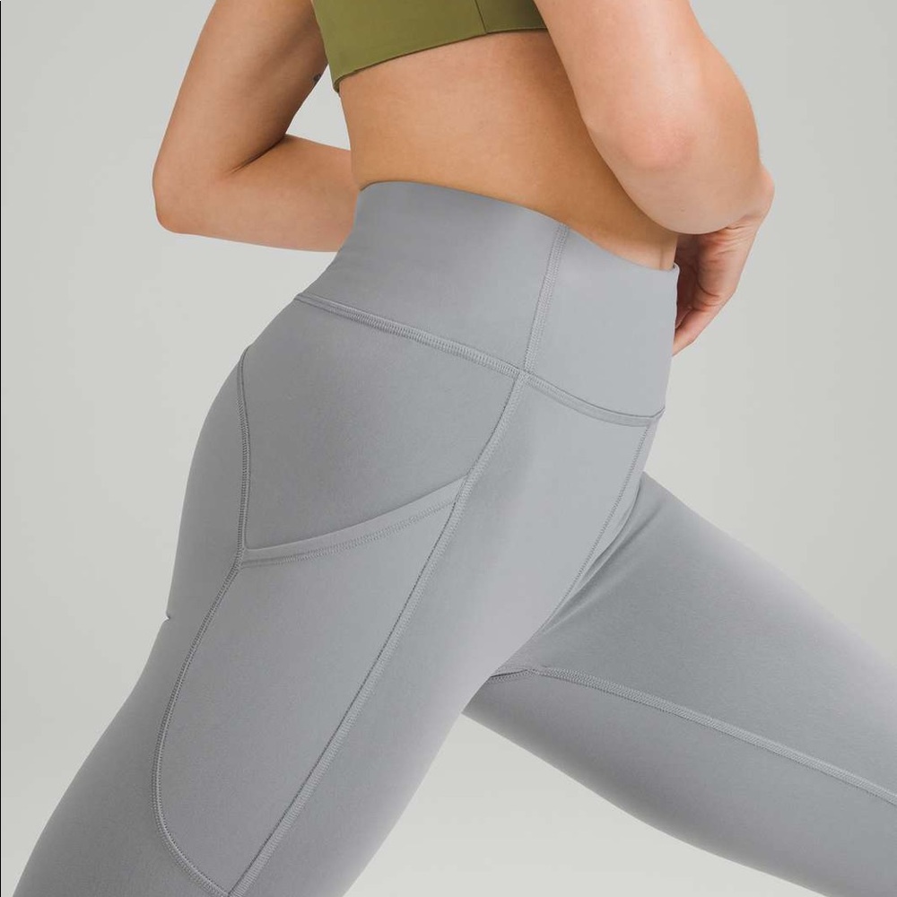 Lululemon Invigorate Rhino Grey Tights 25”